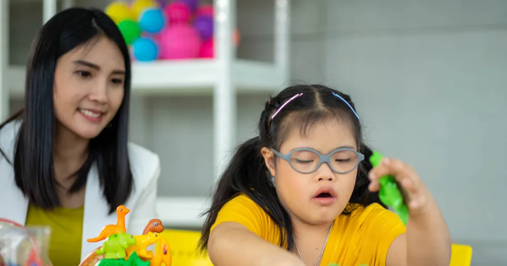 fun learning for child with disability 